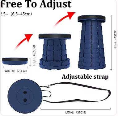 tabouret télescopique portable